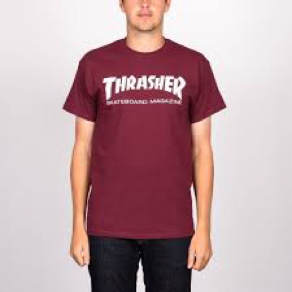 Thrasher Men's Burgundy Skate Tee